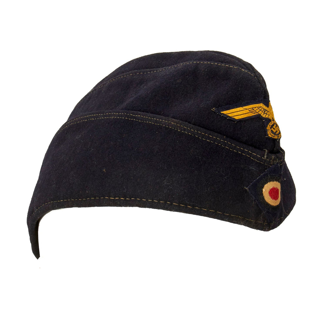 Original German WWII Kriegsmarine Navy NCO M38 Size 55cm Overseas Cap - Schiffchen Original Items