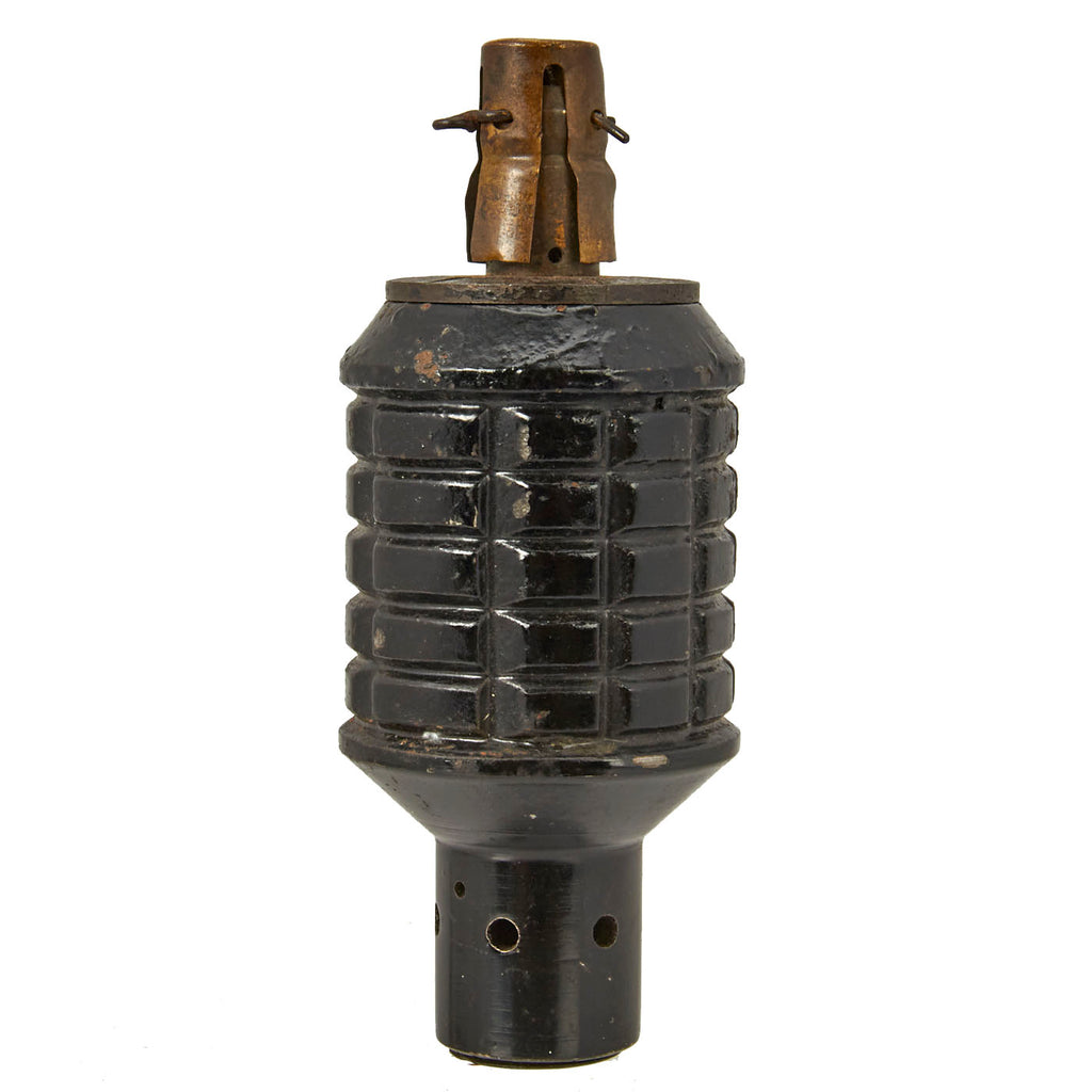 Original Japanese WWII Type 91 Hand Fragmentation Grenade dated 1941 with Integral Booster - Inert Original Items