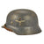 Original German WWII Luftwaffe M35 Double Decal Helmet with Size 58 Liner & Chinstrap - marked SE66 Original Items