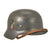Original German WWII Luftwaffe M35 Double Decal Helmet with Size 58 Liner & Chinstrap - marked SE66 Original Items