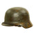 Original German WWII Named Army Heer M35 Service Worn Camouflage Helmet with 1941 Dated Liner - ET64 Original Items