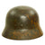 Original German WWII Named Army Heer M35 Service Worn Camouflage Helmet with 1941 Dated Liner - ET64 Original Items