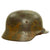 Original German WWII Named Army Heer M35 Service Worn Camouflage Helmet with 1941 Dated Liner - ET64 Original Items
