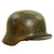 Original German WWII Named Army Heer M35 Service Worn Camouflage Helmet with 1941 Dated Liner - ET64 Original Items