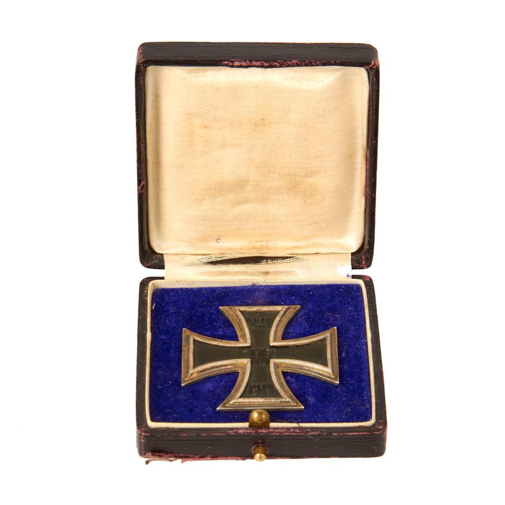 Original Imperial German WWI Prussian Iron Cross First Class 1914 in Original Case Original Items
