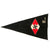 Original German WWII HJ Unit Marked 40" x 21" Pennant Flag - German Youth Organization Original Items