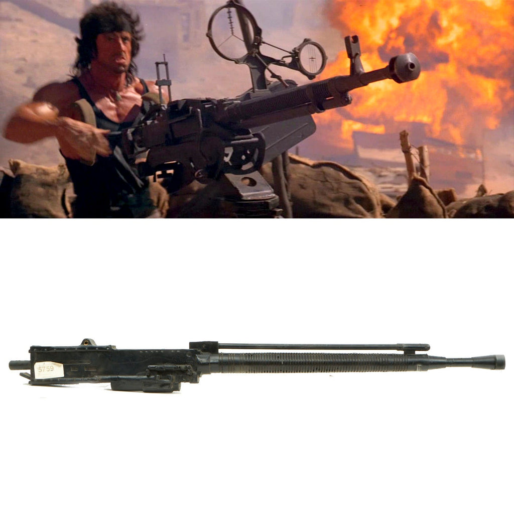 Original Rubber Film Prop DShK Soviet Heavy Machine Gun From Ellis Props - As Used in Rambo III (1988) Original Items
