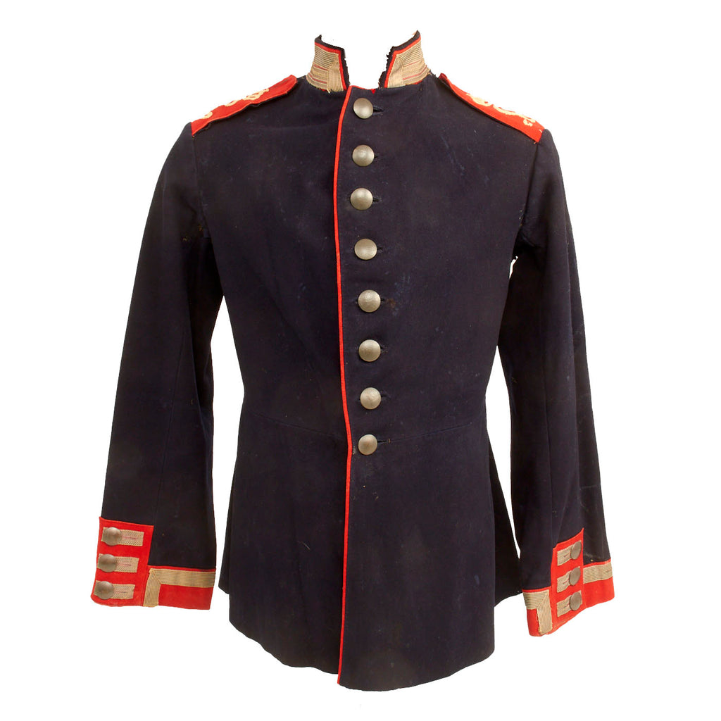 Original German Pre-WWI Model 1895 Prussian Leibgarde Infanterie Regiment Waffenrock With Brandenburg Cuffs Original Items