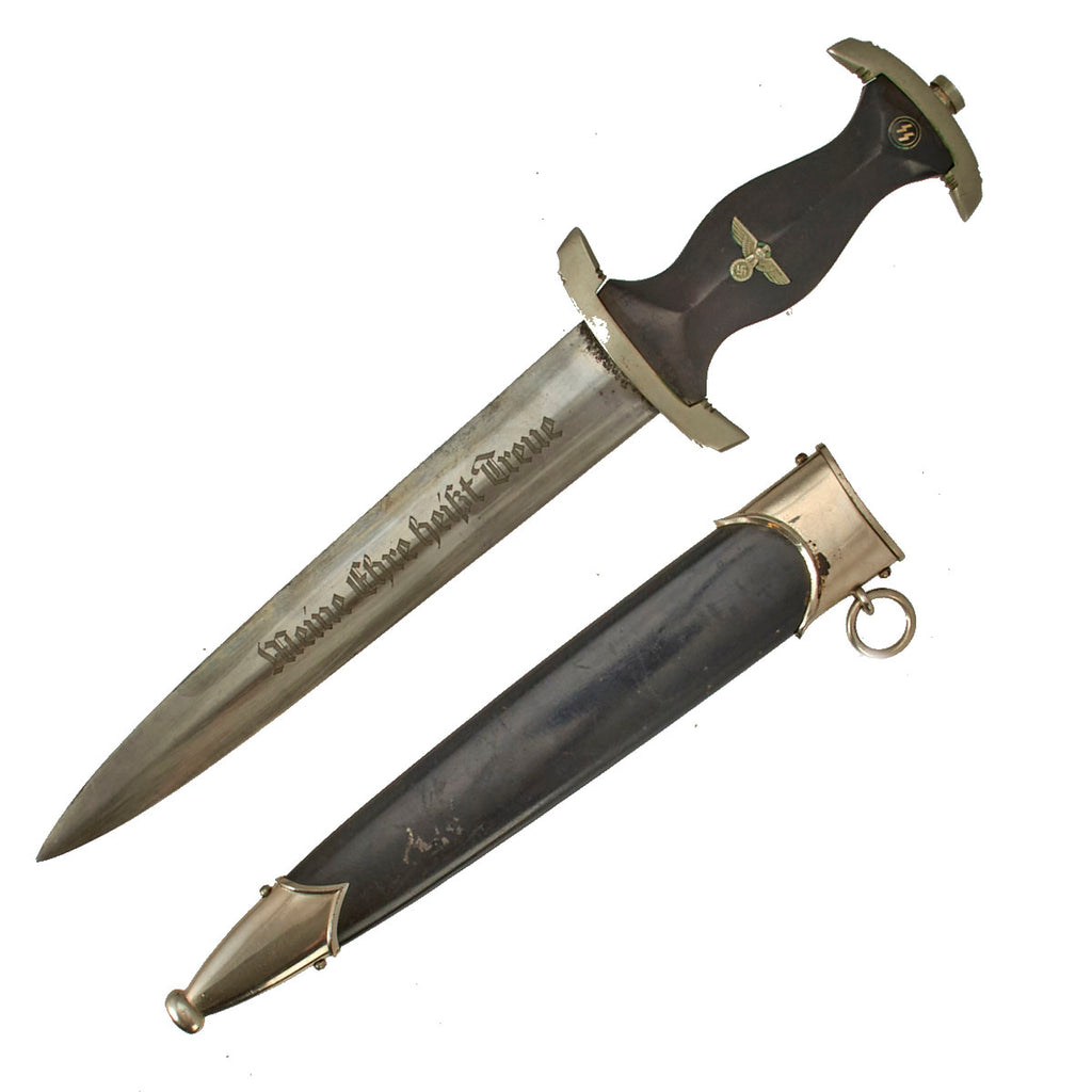 Original German WWII Early M33 SS Dagger by Richard Abr. Herder with Possible Ground Röhm Signature Original Items