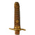Original Japanese WWII M1883 Naval Officers Dirk with Brass Mounted Leather Scabbard Original Items