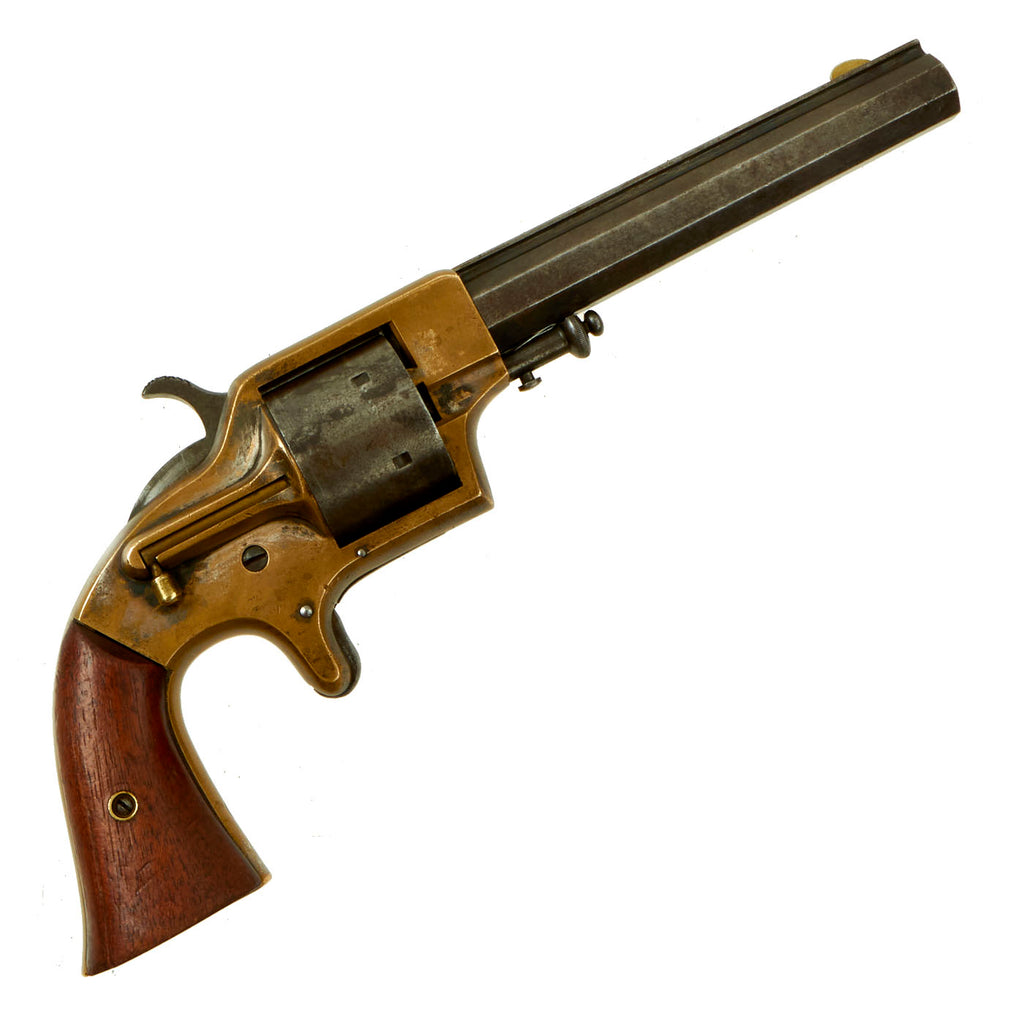 Original U.S. Civil War Era Plant Mfg. Co. Third Model Brass Frame Revolver in .42 Cupfire - Serial 3849 Original Items