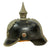 Original Imperial German WWI Prussian EM/NCO Infantry M1915 Pickelhaube Spiked Helmet - Dated 1916 Original Items
