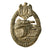 Original German WWII Silver Grade Panzer Assault Tank Badge by EWE - Scoop Back Version Original Items