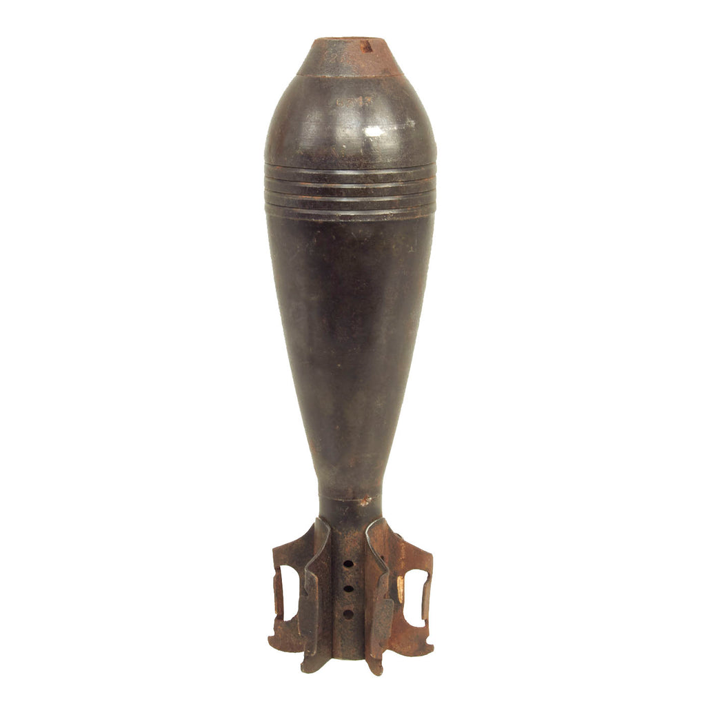 Original Japanese WWII Type 100 HE 81mm Inert Mortar Round - Dated 1943 Original Items