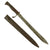 Original Imperial German M-1898/05 n/A Butcher Sawback Bayonet and Scabbard by Erfurt Arsenal - Dated 1908 Original Items