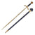 Original German WWII Early Luftwaffe Officer Sword by SMF with Scabbard - Nickel Plated Blade Original Items