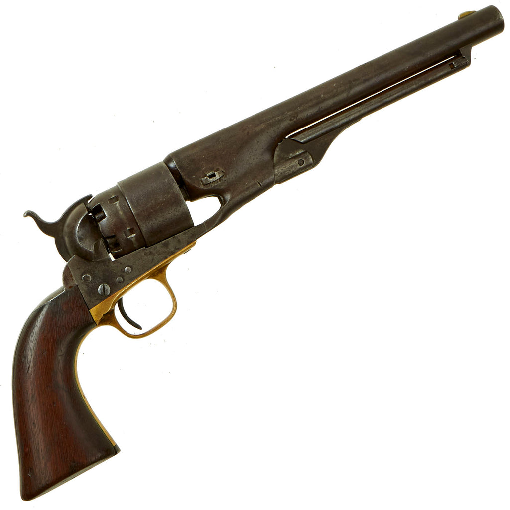 Original U.S. Civil War Colt Model 1860 Army Four Screw Percussion Revolver made in 1861 - Matching Serial 17218 Original Items