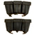 Original German WWII Matched Set of Two Black Leather Mauser 98k Triple Pouches by Kurt Seidel of Berlin Original Items