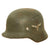 Original German WWII M35 Single Decal Luftwaffe Helmet with Partial Liner & Chinstrap - stamped SE64 Original Items