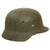 Original German WWII M35 Single Decal Luftwaffe Helmet with Partial Liner & Chinstrap - stamped SE64 Original Items