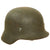Original German WWII M35 Single Decal Luftwaffe Helmet with Partial Liner & Chinstrap - stamped SE64 Original Items