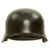 Original German WWII Luftwaffe M40 Single Decal Helmet with 56cm Liner & Chinstrap - ET64 Original Items