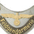 Original German WWII Feldgendarmerie Police Gorget with Phosphorescent Paint and Neck Chain Original Items