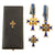 Original German WWII Cased Mother’s Cross Set By C.E. Juncker - (2) Gold (1) Silver Original Items