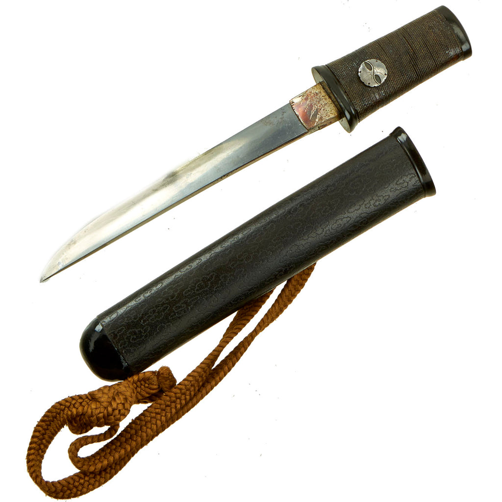 Original Japanese Late Edo Period Handmade Women's Kaiken Dagger by NAOKATSU dated 1859 Original Items