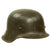 Original German WWII M42 Single Decal Army Heer Helmet with Torn 58cm Liner & Chinstrap - stamped ckl66 Original Items