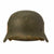 Original German WWII Double Decal NSDAP Civic Police M40 Steel Combat Helmet - marked Q64 Original Items