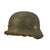 Original German WWII Double Decal NSDAP Civic Police M40 Steel Combat Helmet - marked Q64 Original Items