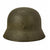 Original German WWII Double Decal NSDAP Civic Police M40 Steel Combat Helmet - marked Q64 Original Items