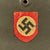 Original German WWII Double Decal NSDAP Civic Police M40 Steel Combat Helmet - marked Q64 Original Items