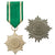 Original German WWII Eastern People's Medal Award Set - Silver 1st Class & Silver 2nd Class Original Items