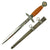 Original WWII German Early 2nd Model Luftwaffe Dagger by SMF with Nickel-Plated Blade Original Items