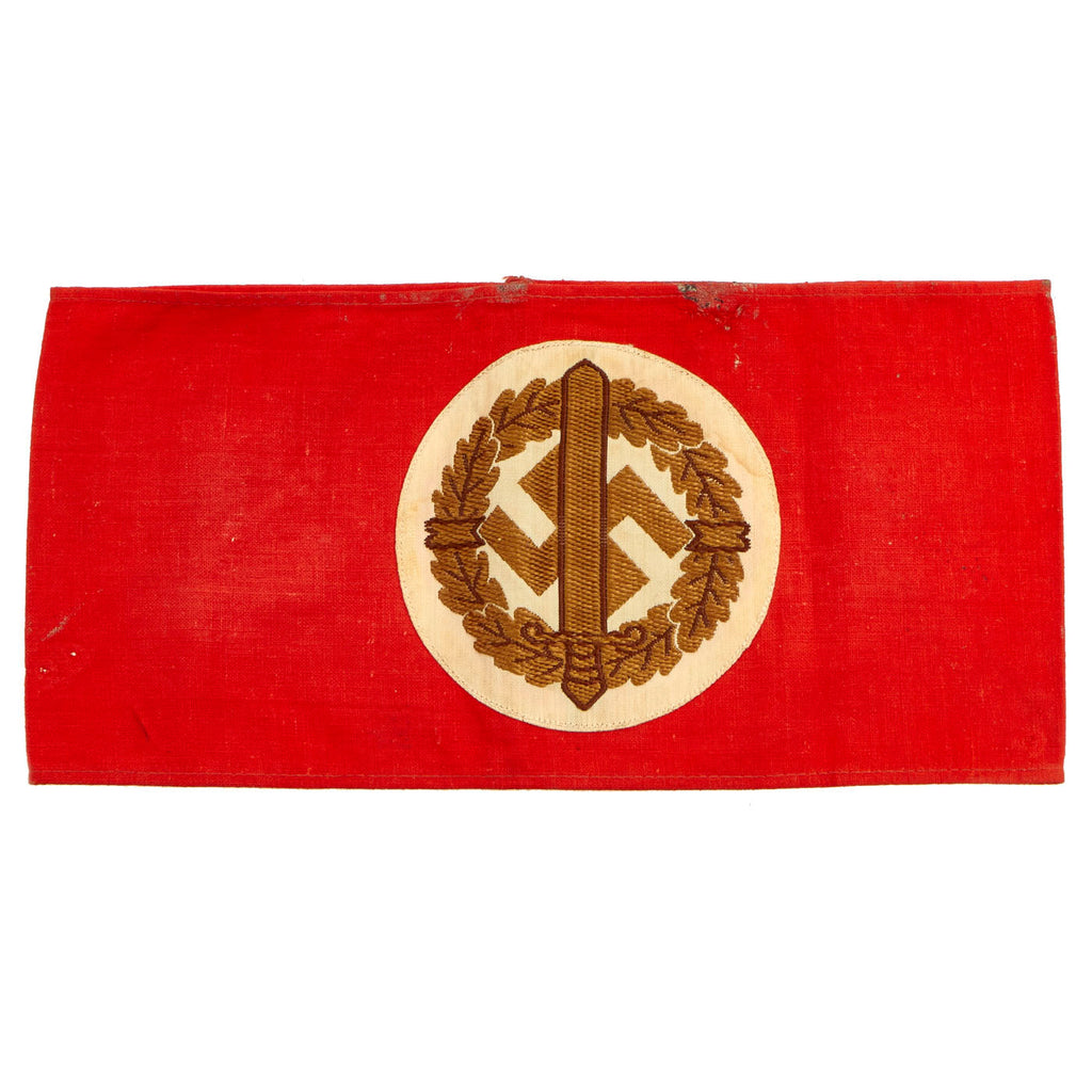 Original German WWII SA Wehrmannschaft Armband with Paper RZM Tag - RZM A4/23 Original Items