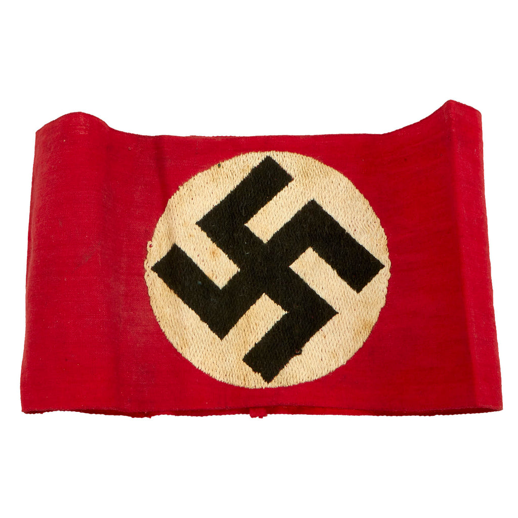 Original German WWII NSDAP Party Machine Embroidered Insignia Armband Original Items