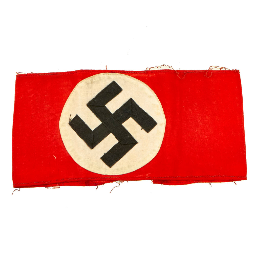 Original German Early WWII NSDAP Multi-piece Cotton Armband With RZM Tag Original Items