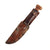 Original U.S. WWII USN Mark 1 RH Pal 35 Fighting Knife with Wood Pommel and Leather Scabbard Original Items