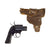 Original U.S. WWII M8 Pyrotechnic 37mm Flare Signal Pistol by Eureka Vacuum With Early Holster - Serial E-130742 Original Items