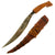Original Philippines WWII U.S. Soldier Bringback Souvenir Moro Curved Knife Lot Featuring Bringback Knife From Leyte - 4 Items Original Items