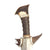 Original 19th Century Philippine Moro Kris Curved Blade Short Sword with Wood Scabbard Original Items