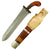 Original Philippines 19th / Early 20th Century Gunong Dagger With Decorated Blade and Scabbard Original Items
