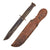 Original U.S. WWII Western G-46-8 "KA-BAR" Style Fighting Knife with Leather Scabbard Original Items