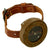 Original U.S. WWII Paratrooper Wrist Compass by Superior Magneto Corporation with Leather Wristband - Dated June 1944 Original Items