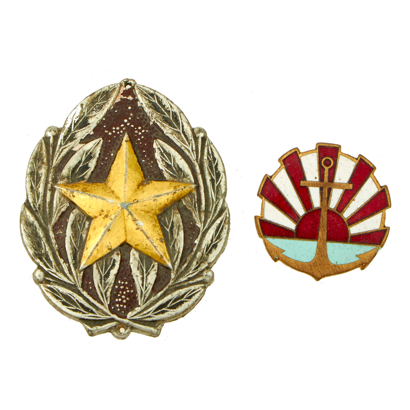 Original Japanese WWII Small Cloth Rising Sun Imperial Navy War