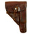 Original German WWII Walther PP Pistol Brown Leather Breakaway Holster by AKAH Original Items