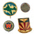 Original U.S. & U.K WWII Military and Homefront Patch and Insignia Lot - 20 Items Original Items