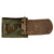 Original Imperial German WWI Prussian M1915 Steel Buckle with Leather Tab Original Items
